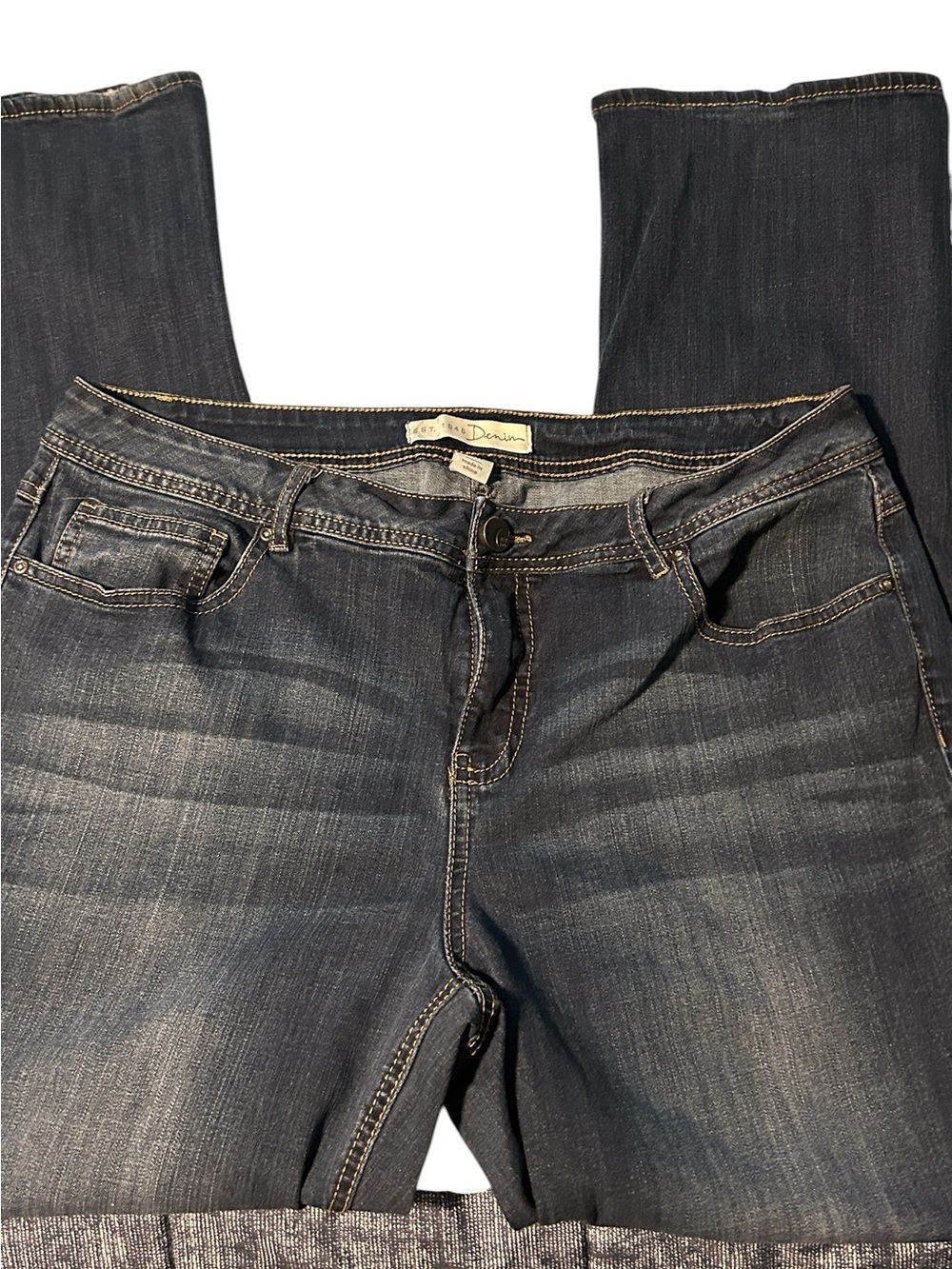 Skinny Stretch Jeans in Dark Indigo - 16W